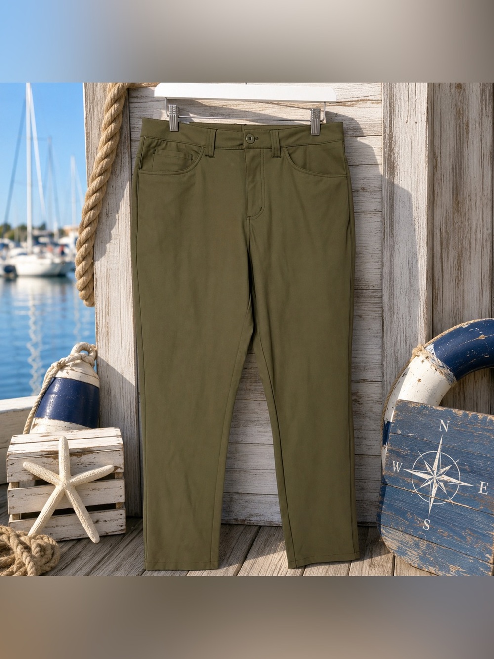 New Balance Men’s Olive Stretch Performance Pants 32x32 NWT